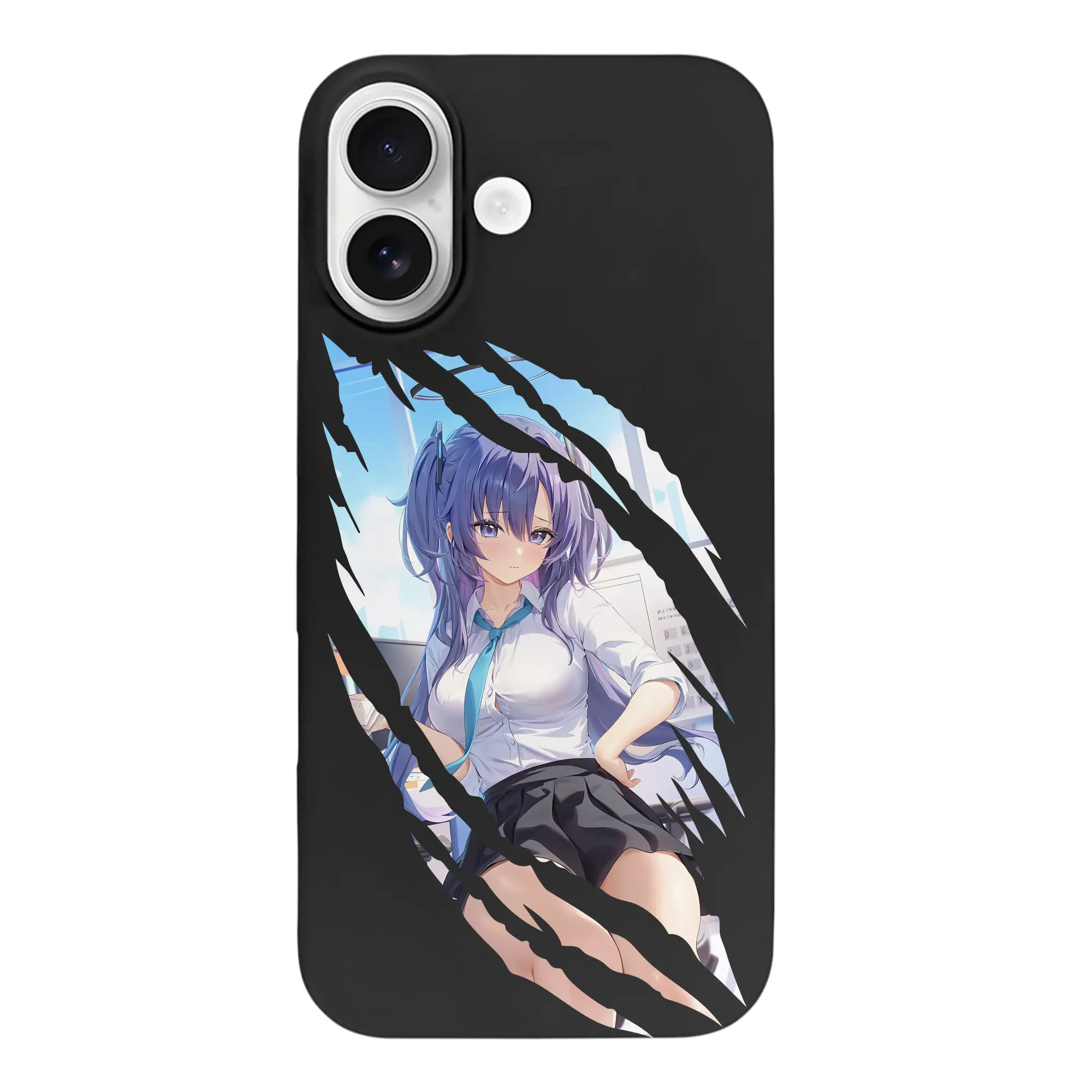 ブルーアーカイブ グッズ 早瀬 ユウカ - iPhone 17 シリーズ シリコンケース 薄型 耐衝撃 指紋防止 ソフトタッチカバー 精密フィット 傷防止 保護ケース iPhone 17/17 Air/17 Pro/17 Pro Max 対応